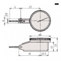 Feintaster 0,8mm